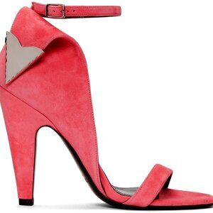 Calvin Klein 205W39NYC Blush Suede Letitia Sandals 38,5M Brand New.